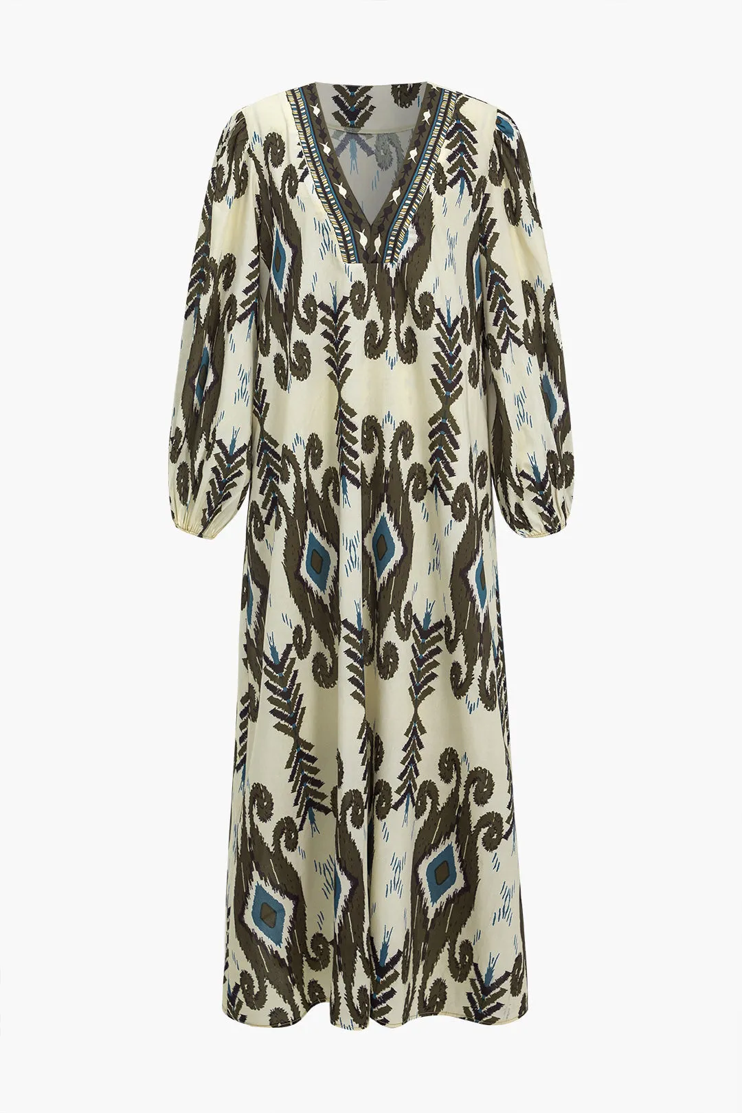 Bohemian Print V-Neck Maxi Dress sold by Micas product image thumbnail 2