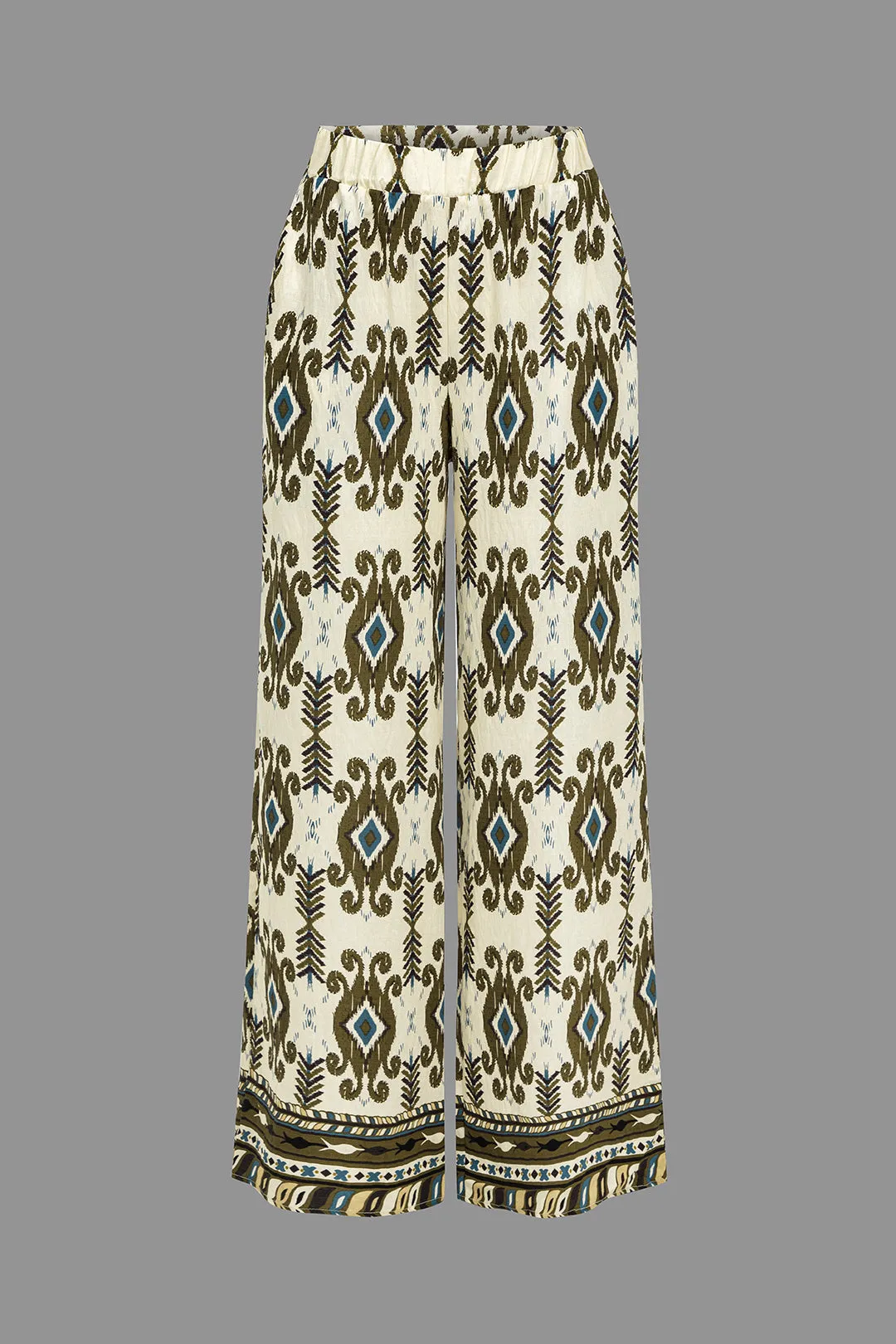 Bukser med rynket linning med bohemetryk sold by Micas product image thumbnail 2