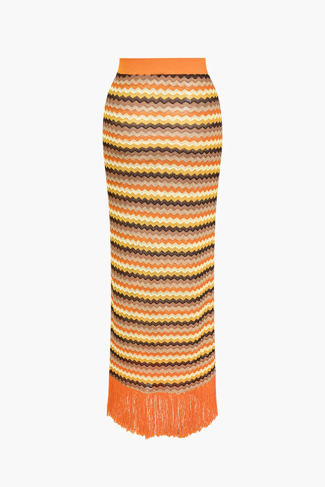 Geometric Print Fringe Skirt sold by Micas product image thumbnail 3