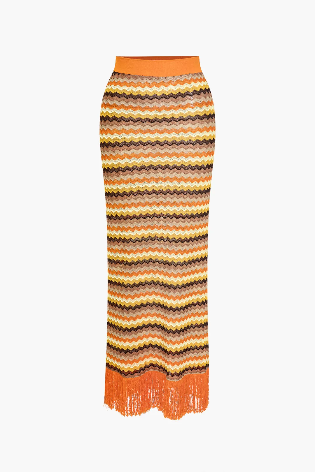 Geometric Print Fringe Skirt sold by Micas product image thumbnail 2