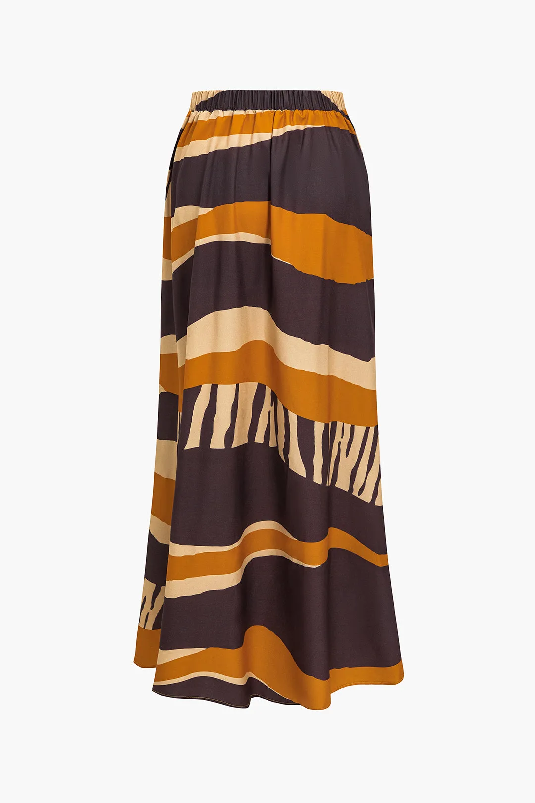 Farveblokprint Tegn -sidespidsskørt nederdel sold by Micas product image thumbnail 2