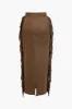 Solid Fringe Skirt sold by Micas
