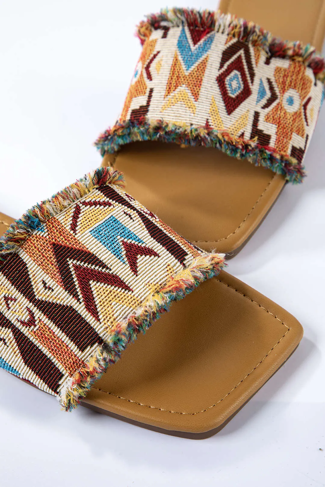 Bohemian Geometric Print Slippers sold by Micas product image thumbnail 4