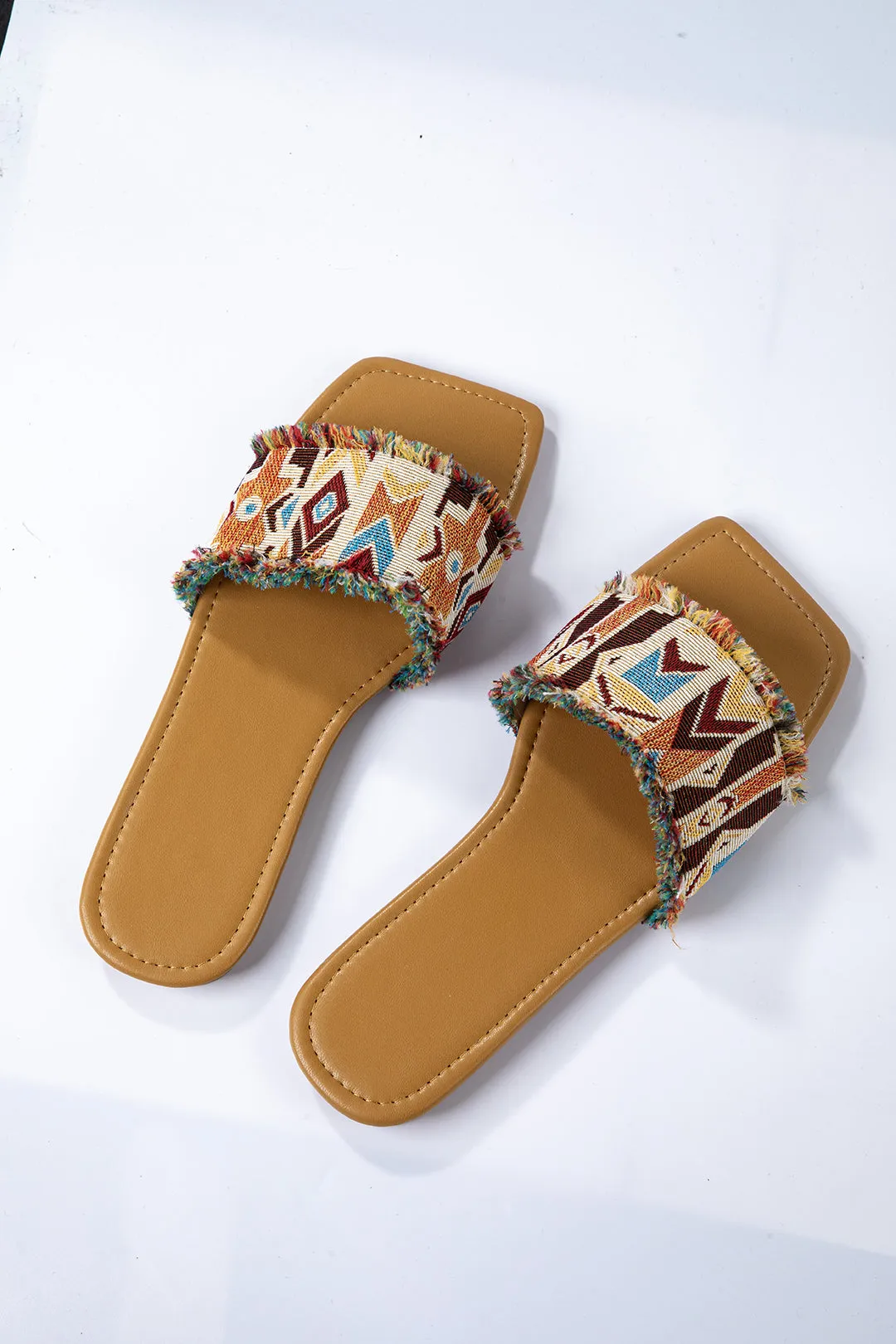 Bohemian Geometric Print Slippers sold by Micas product image thumbnail 2