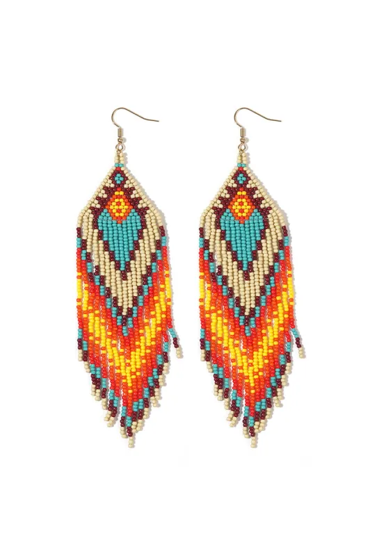 Retro Bohemian Colorful Earrings sold by Micas