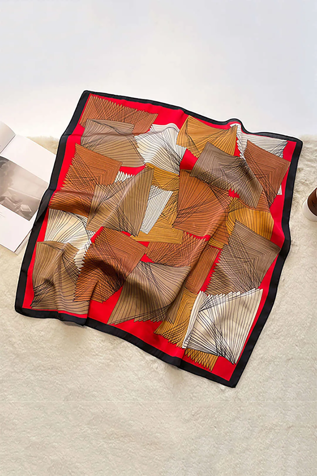 Geometric Lines Scarf sold by Micas product image thumbnail 2