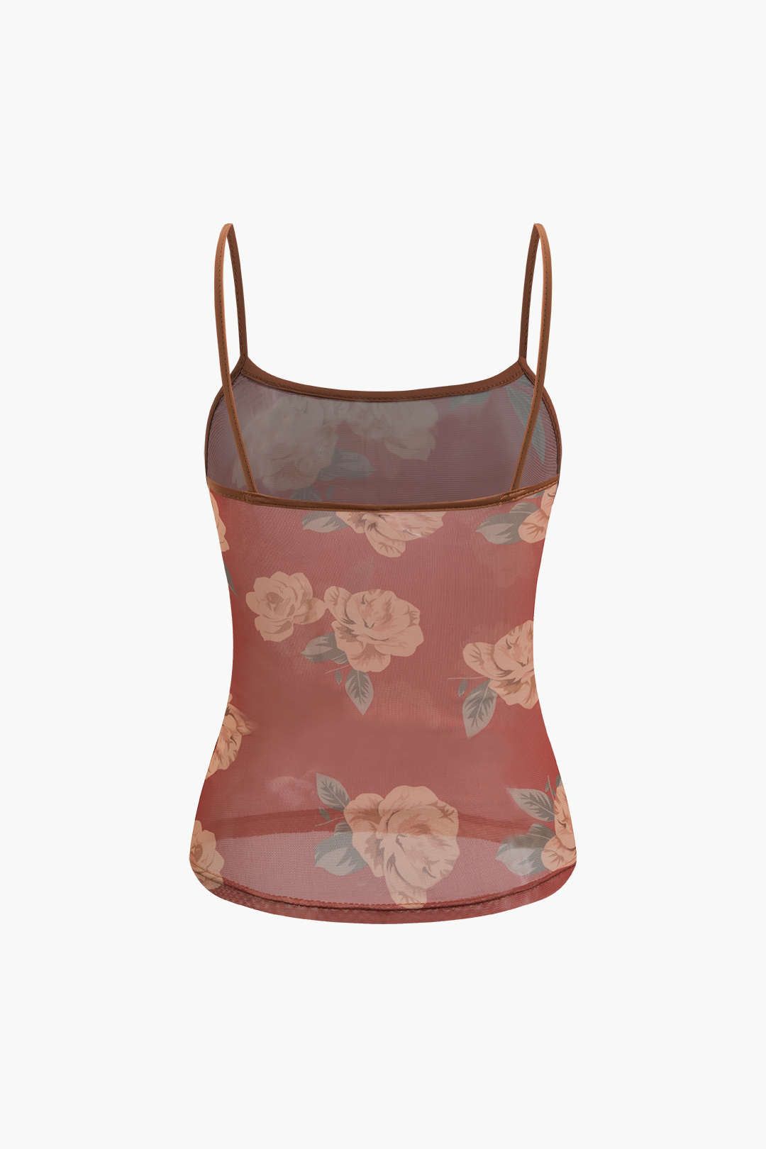 Floral Print Mesh Cami Top sold by Micas product image thumbnail 2