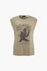 Graffiti Print Round Neck T-Shirt sold by Micas