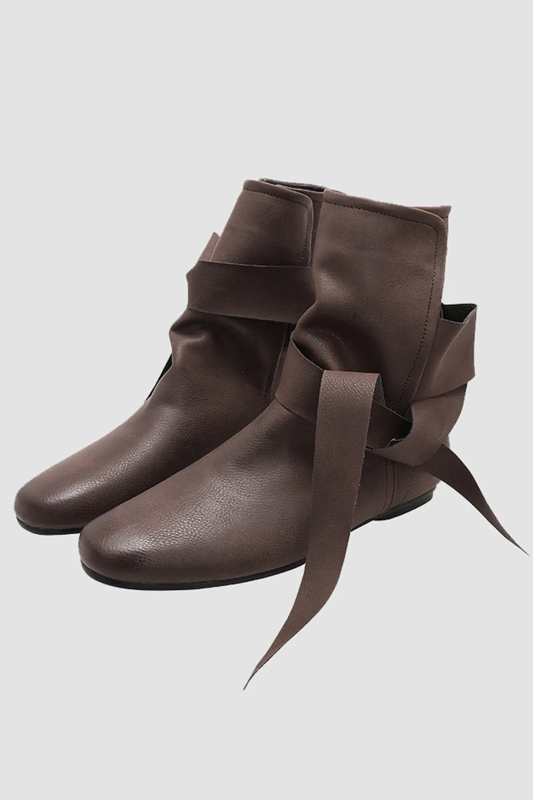 Butterfly Cow Leather Bow Almond Toe Ankle Boots sold by Micas product image thumbnail 2