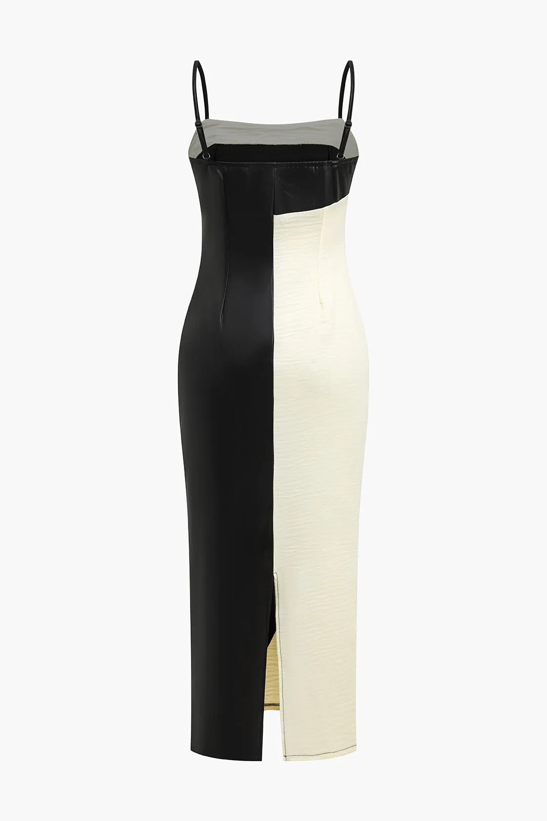 Color Block Slit Slip Midi Dress sold by Micas product image thumbnail 2