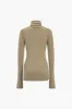 Grundlæggende solid mock hals sweater og nederdel sæt sold by Micas