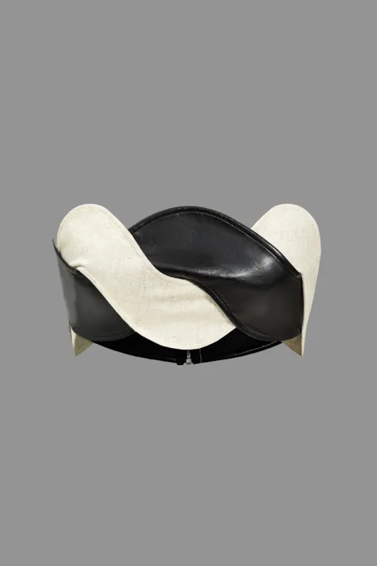 Color Block Patchwork Asymmetrisk Design Tube Top sold by Micas