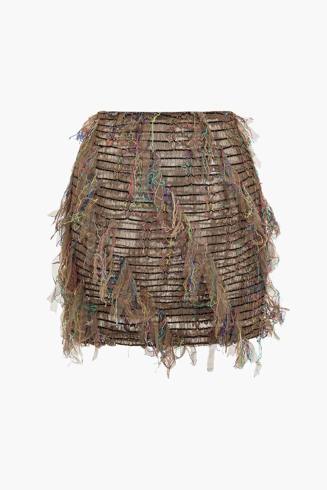 Solid Fringe Tube Top And Skirt Set sold by Micas product image thumbnail 5