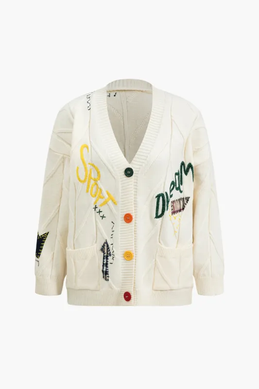Brev Broderi Sweater Cardigan sold by Micas