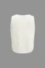 Solid strik metallisk side -knap dekorationstank top sold by Micas