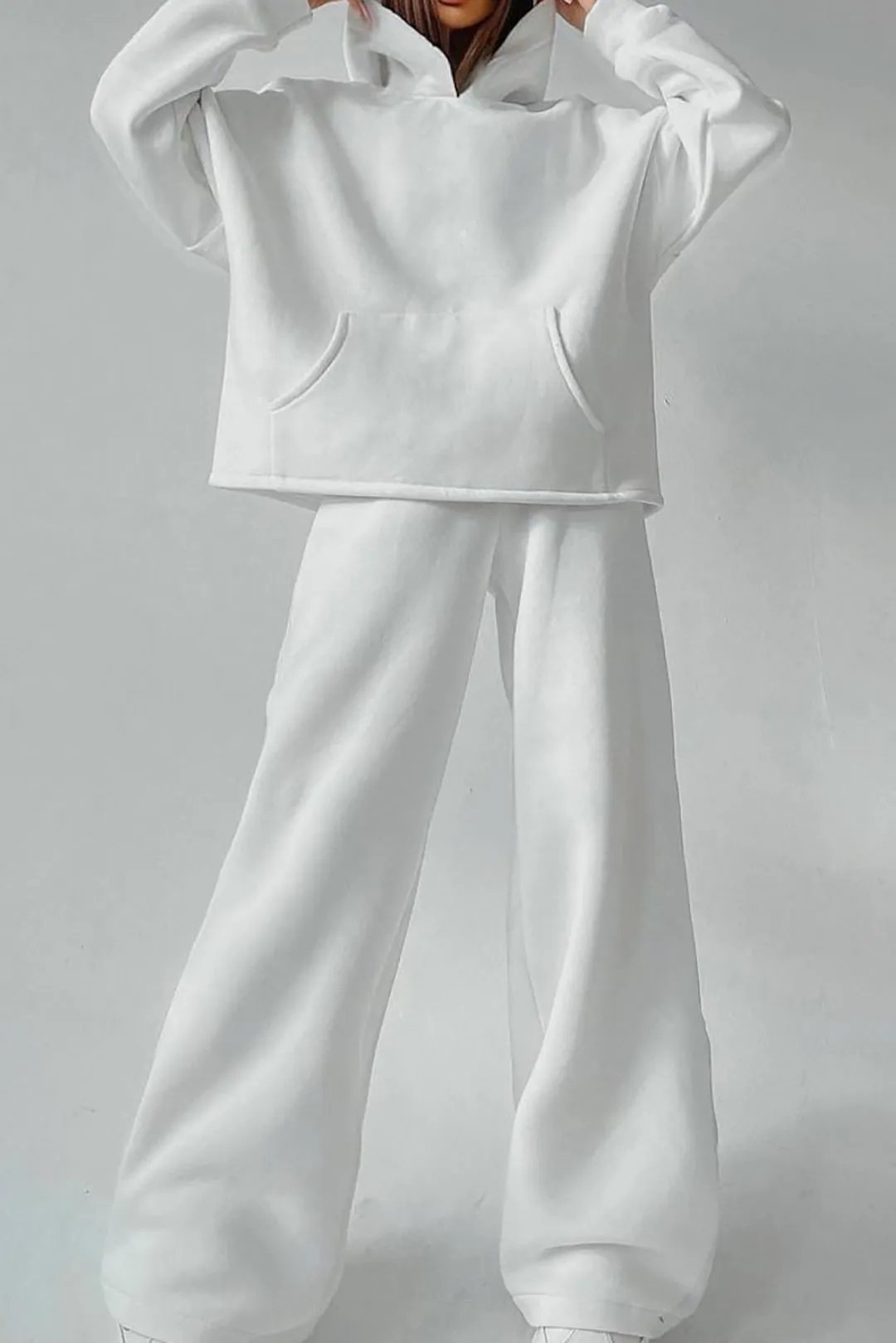 Solid Hoodie And Trouser Set sold by Micas product image thumbnail 2