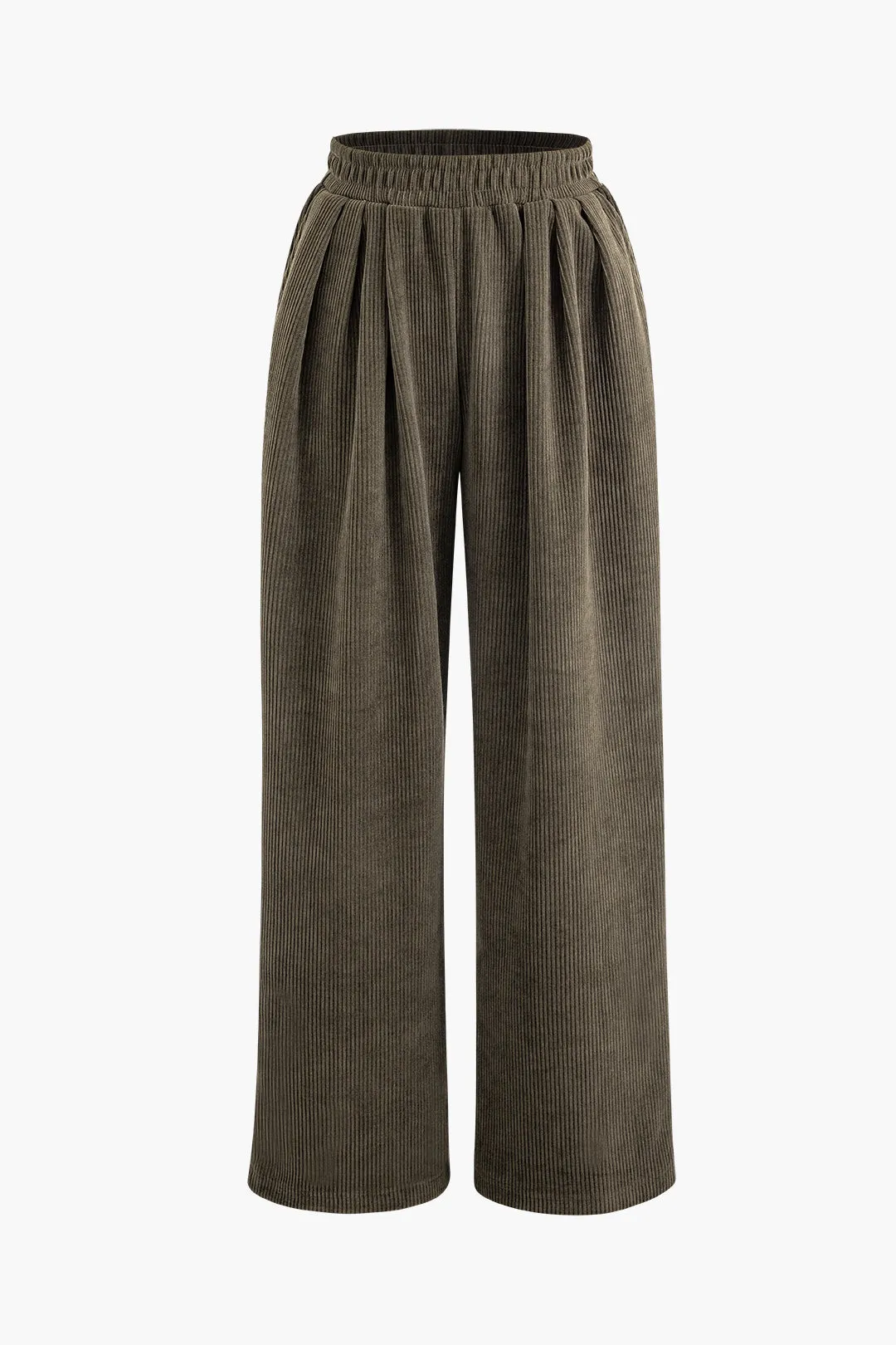 Solid Asymmetrical Long Sleeve Top And Trousers Set sold by Micas product image thumbnail 3