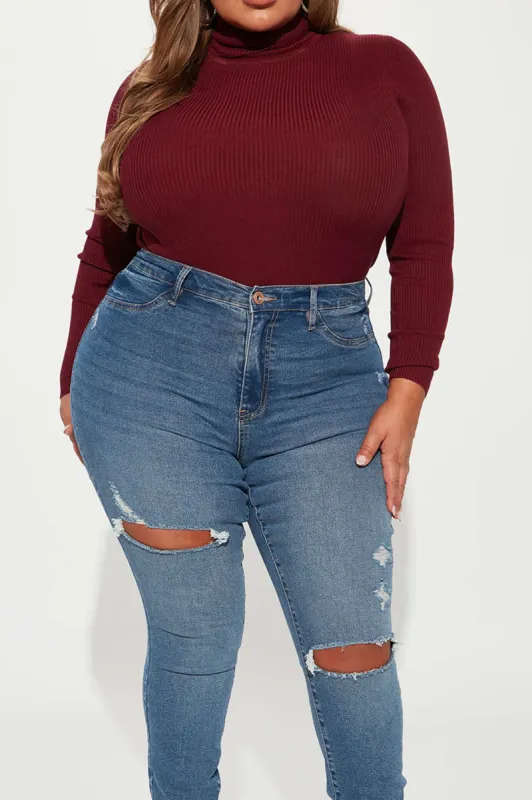 Plus Size Ribbed Turtleneck Sweater sold by Micas
