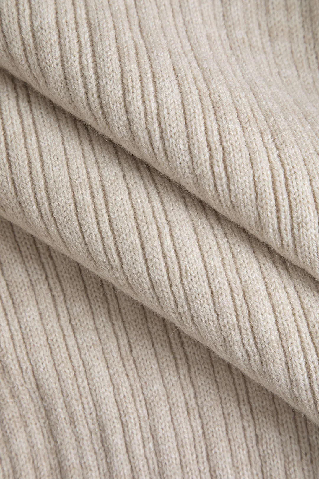 Basic Solid Asymmetric Loose Long Sleeve Sweater sold by Micas product image thumbnail 4