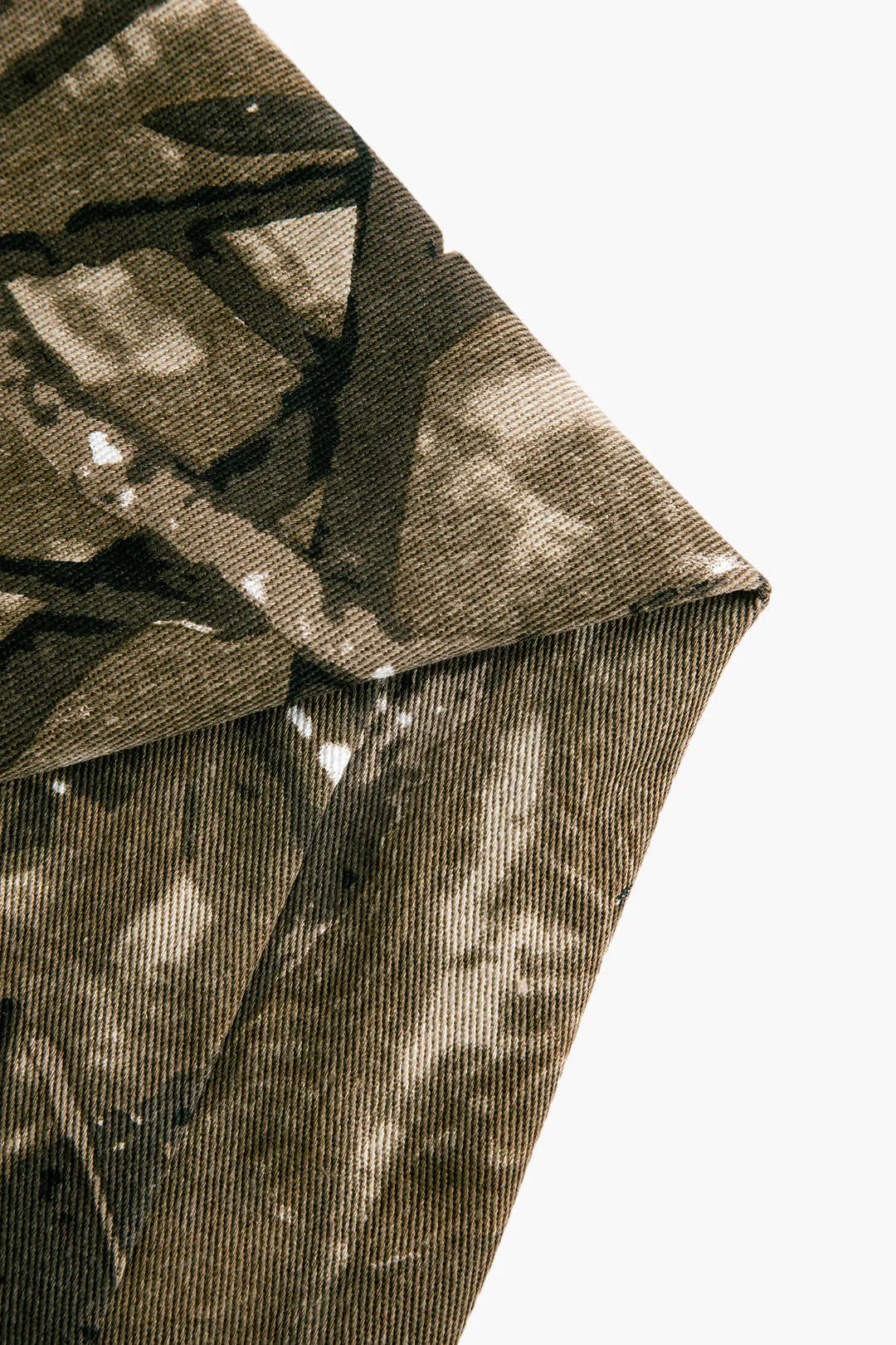 Branches Leaves Print Zipper Wide Leg Trousers sold by Micas product image thumbnail 4