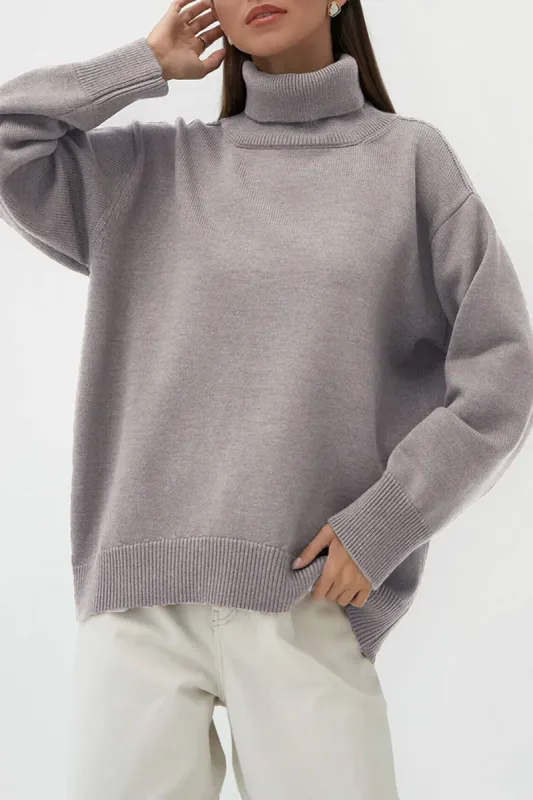 Turtleneck Sweater Long-Sleeve Top sold by Micas