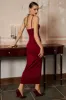 Kontrast trim strappy midi kjole sold by Micas