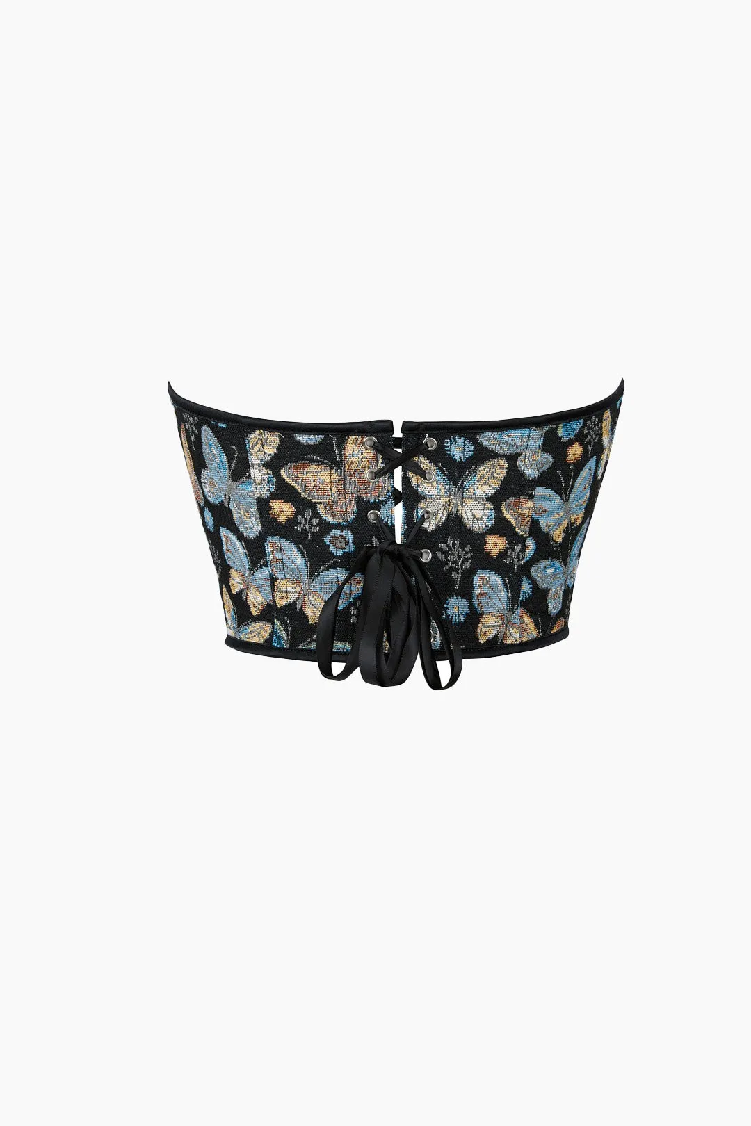 Butterfly Jacquard Tie-Up Tube Top sold by Micas product image thumbnail 2