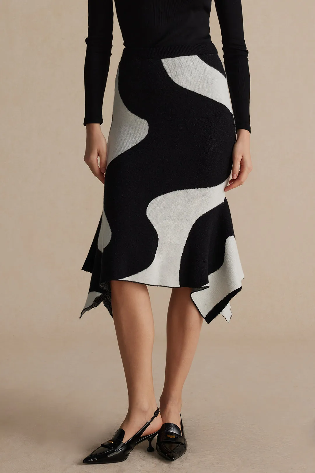 Color Block Sweater Skirt sold by Micas product image thumbnail 5