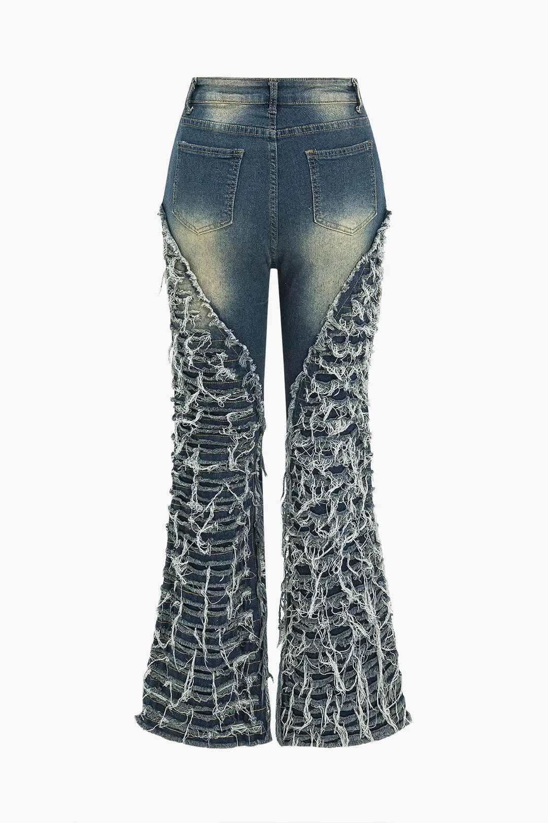 Faded denim frynser flad jeans sold by Micas product image thumbnail 2