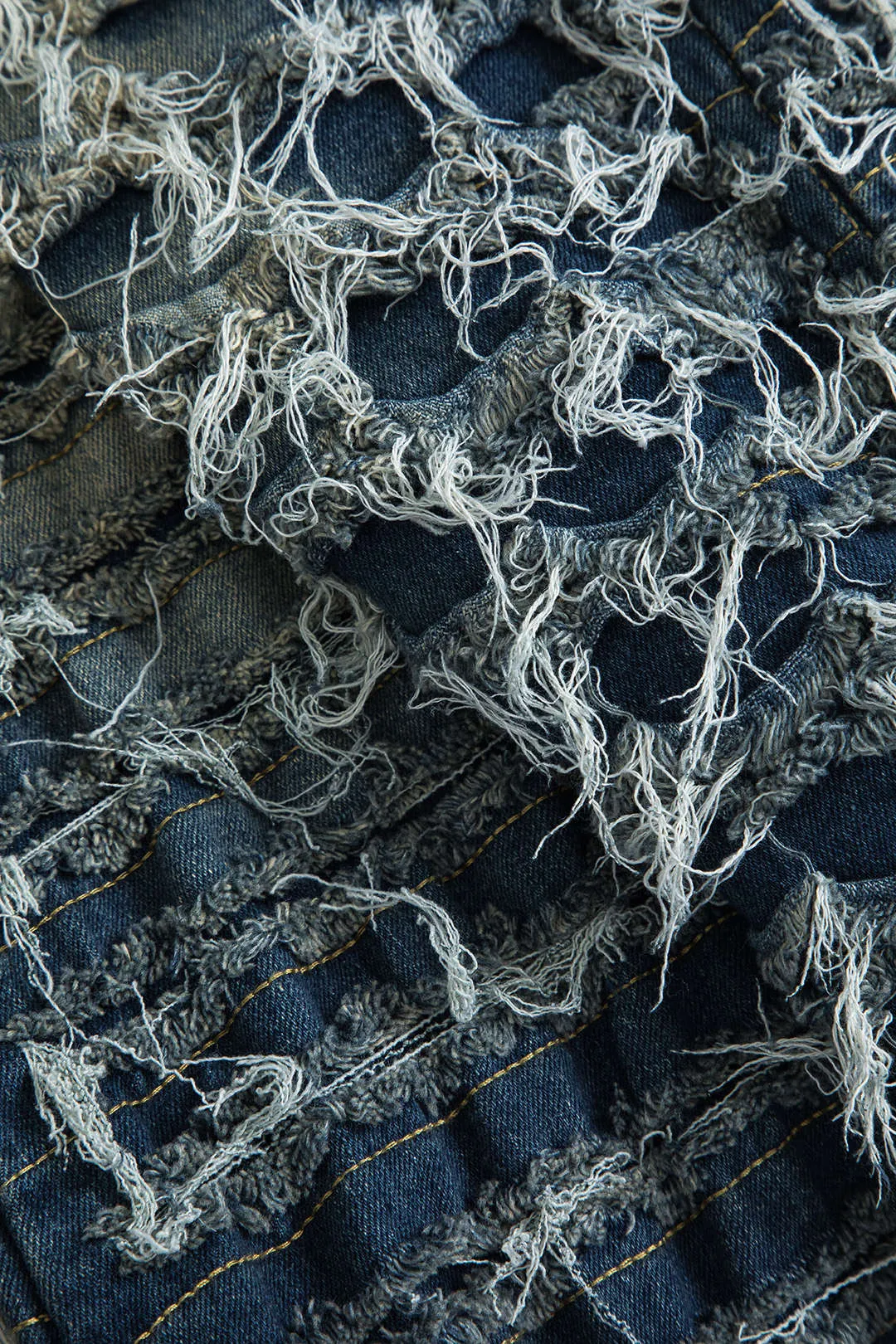 Faded denim frynser flad jeans sold by Micas product image thumbnail 3