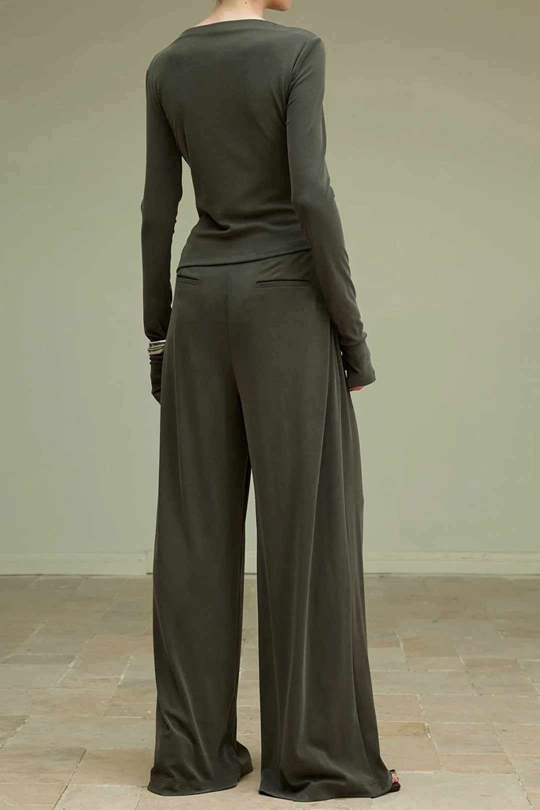 Pleated Wide Leg Trousers sold by Micas product image thumbnail 2