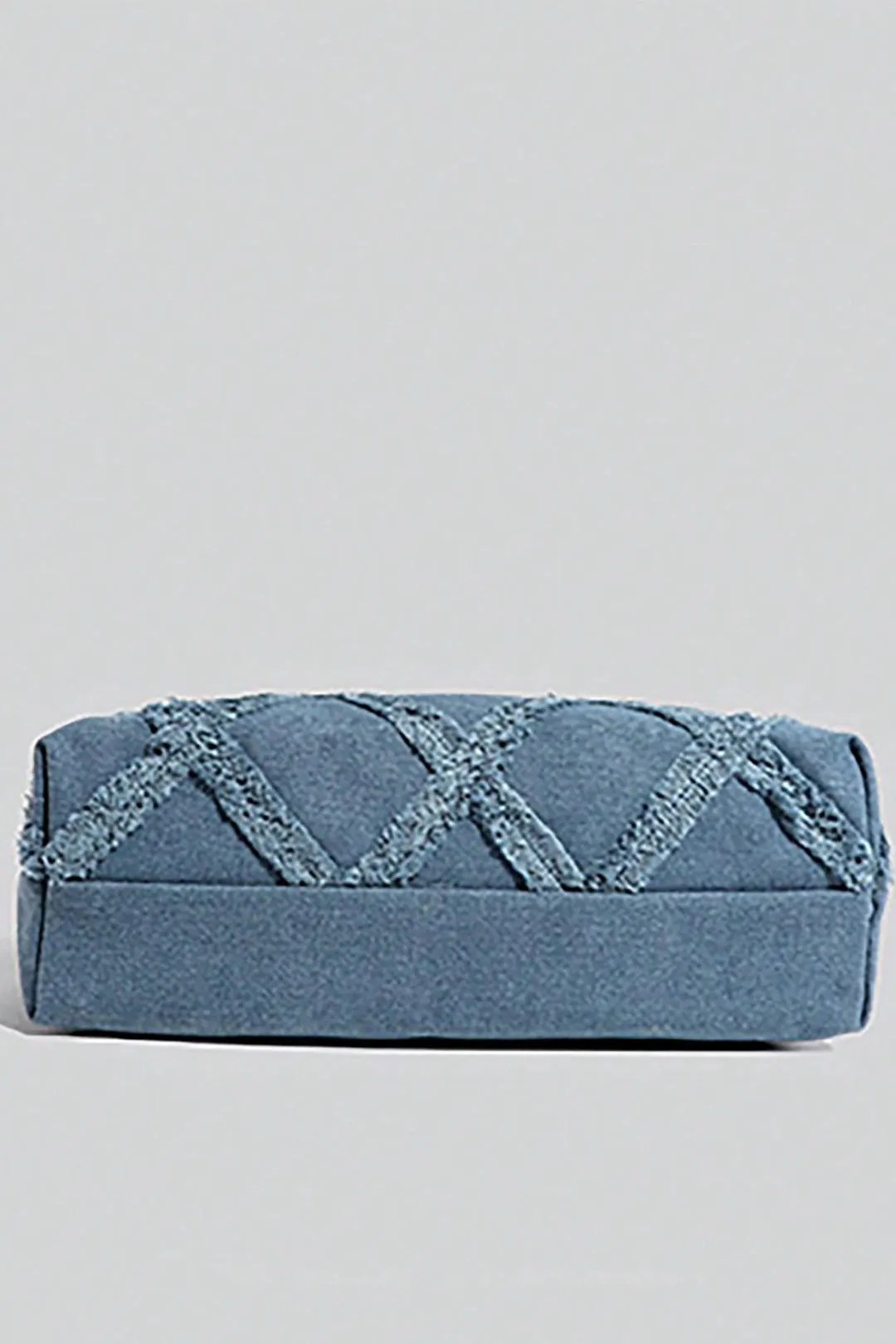 Frayed Denim Patchwork Shoulder Bag sold by Micas product image thumbnail 2