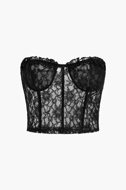 Blonder Rygløs Sheer Tube Top sold by Micas
