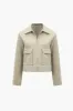 Zip-Up Cargo Pocket Suede Jacket sold by Micas