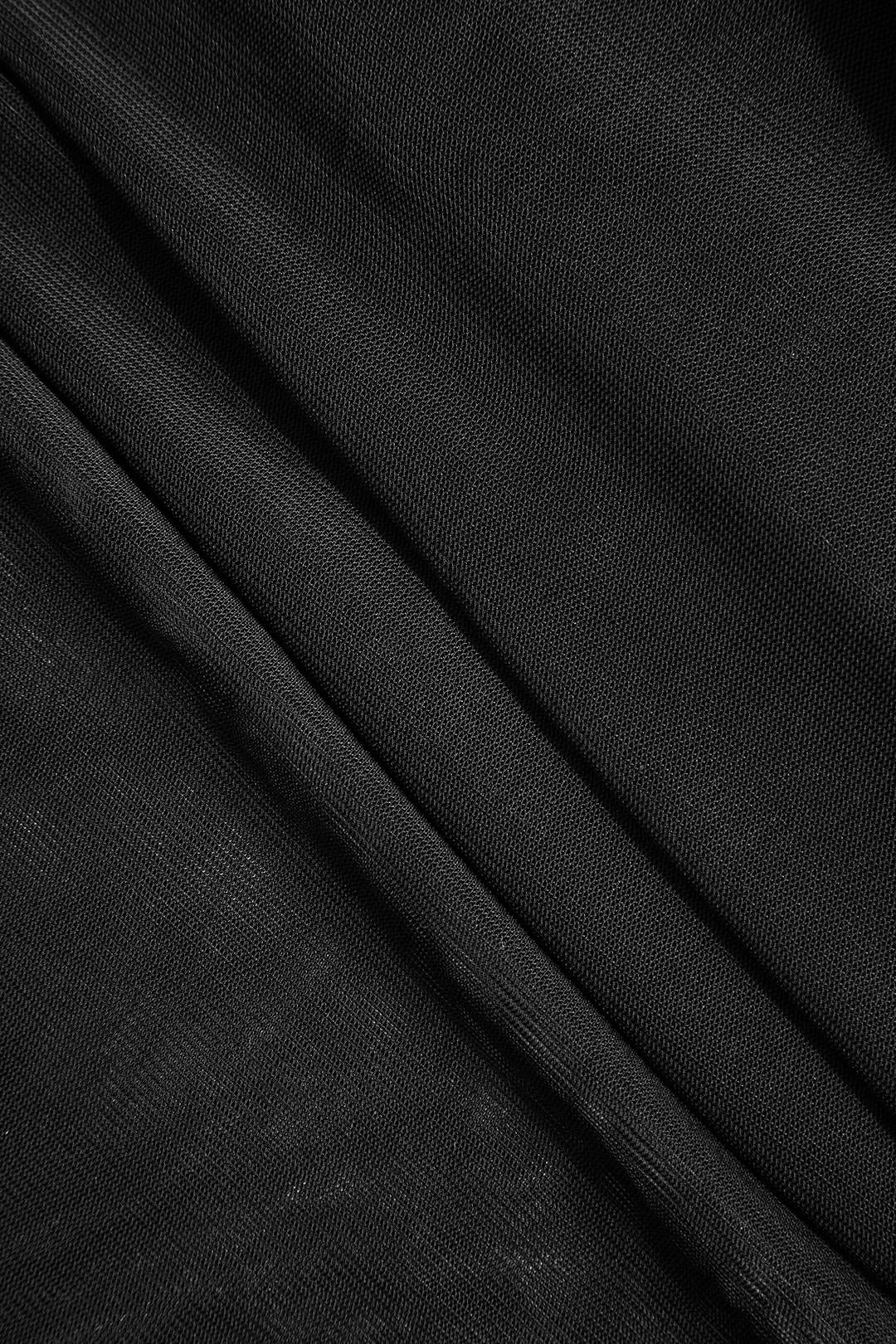 Solid Mesh Backless Tie-Up Maxi Dress sold by Micas product image thumbnail 4