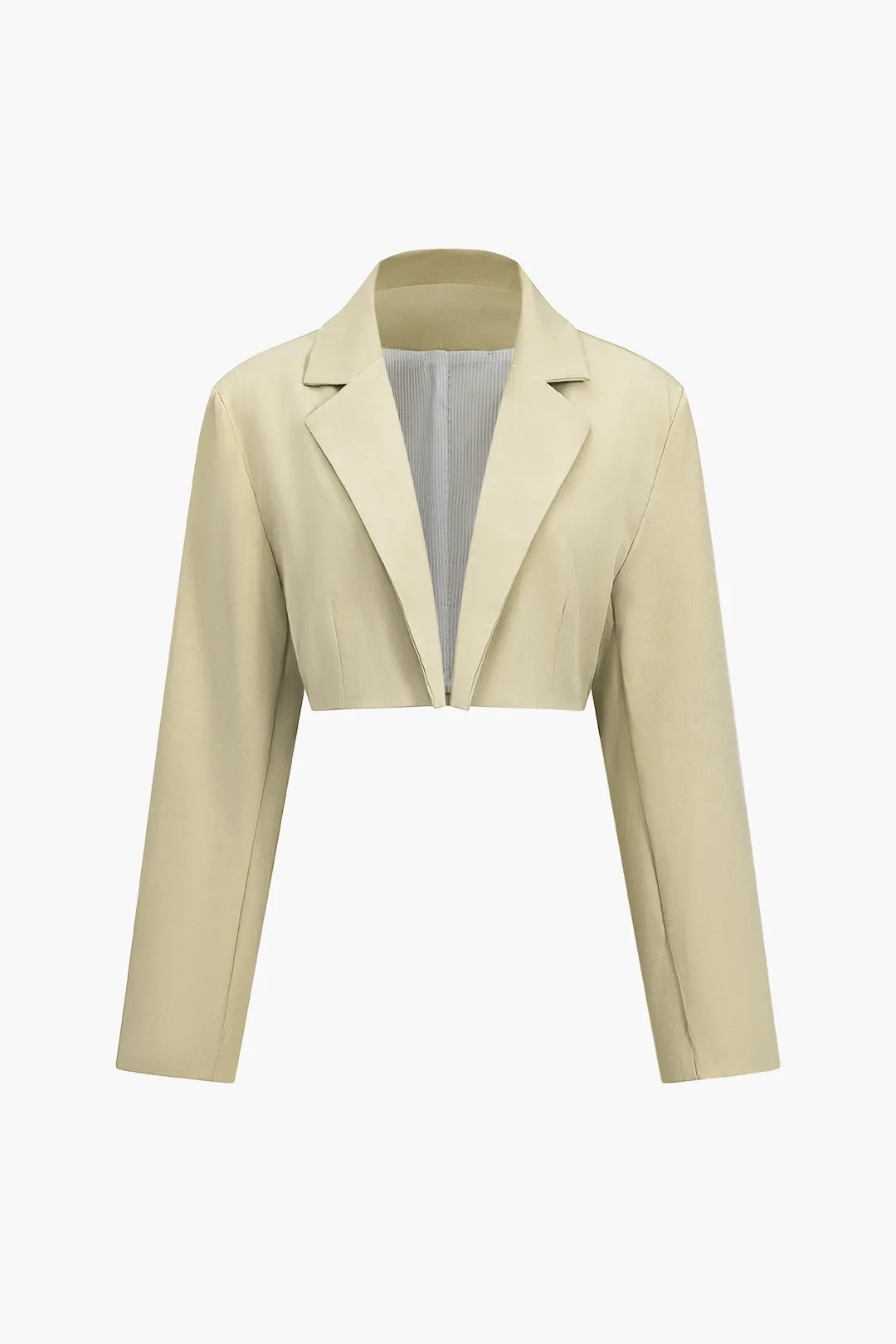Crop Blazer og Asymmetrisk Tie-Wrap Nederdel Sæt sold by Micas product image thumbnail 2