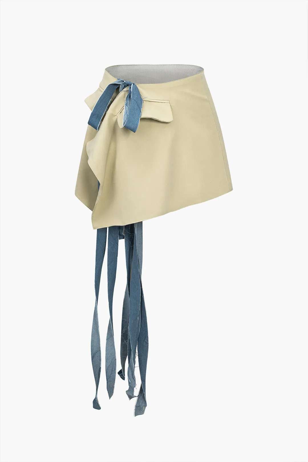 Crop Blazer og Asymmetrisk Tie-Wrap Nederdel Sæt sold by Micas product image thumbnail 3