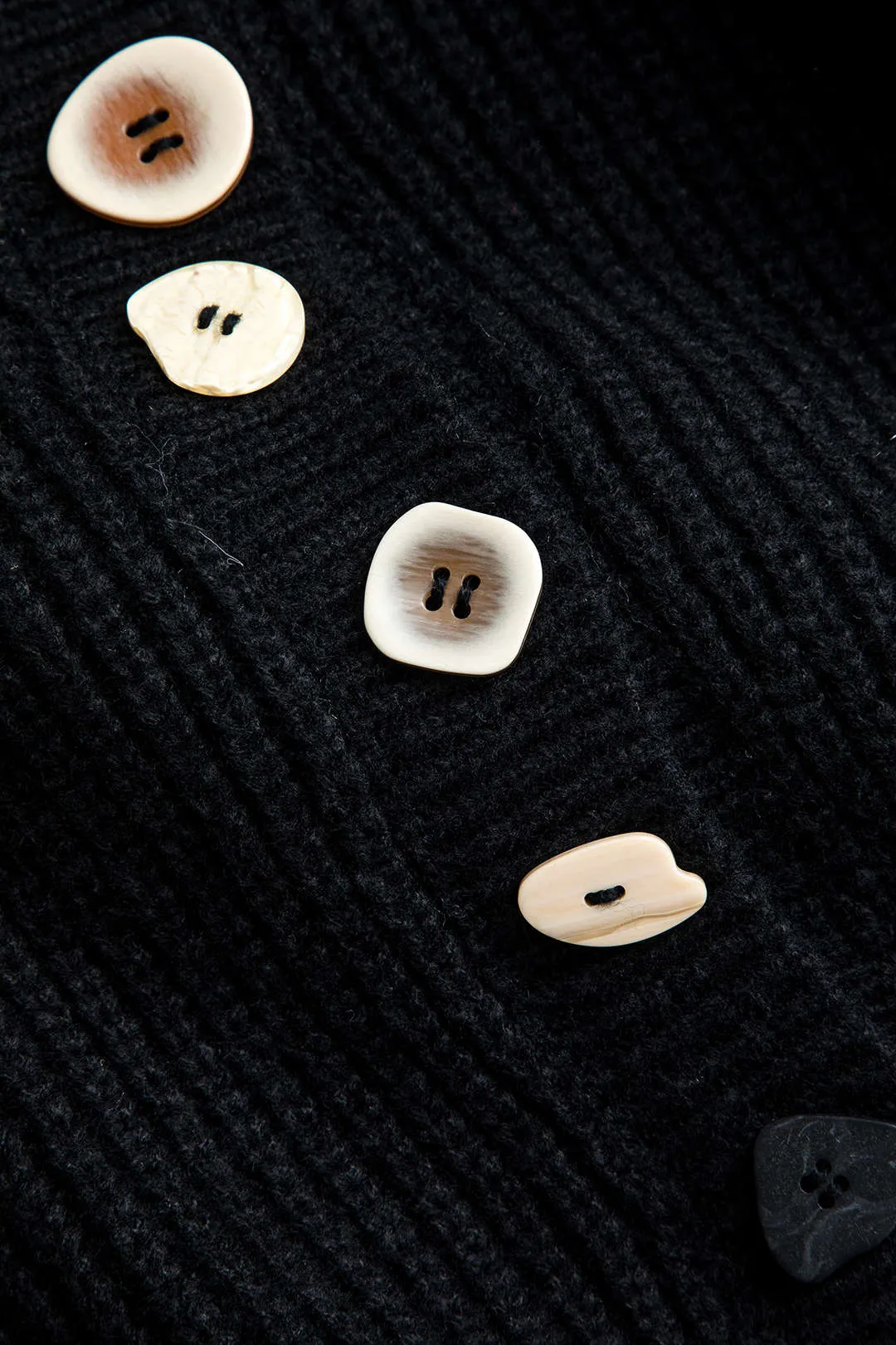 Solid Knit Button Sweater Cardigan sold by Micas product image thumbnail 3