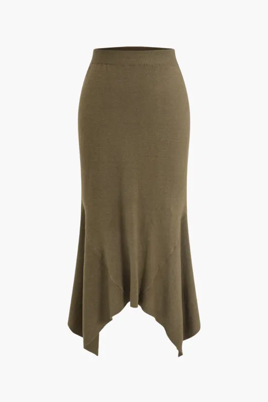 Solid sweater asymmetrisk nederdel sold by Micas