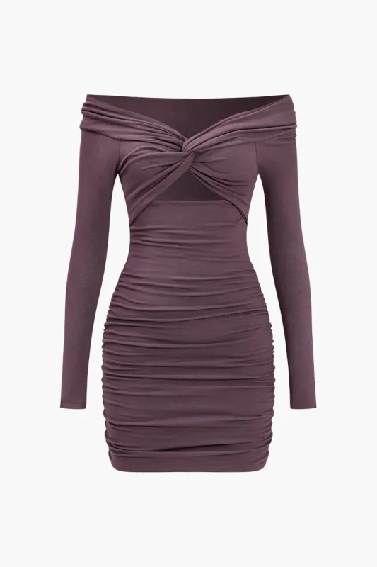 Cut Out Twist Knot Mini Dress sold by Micas