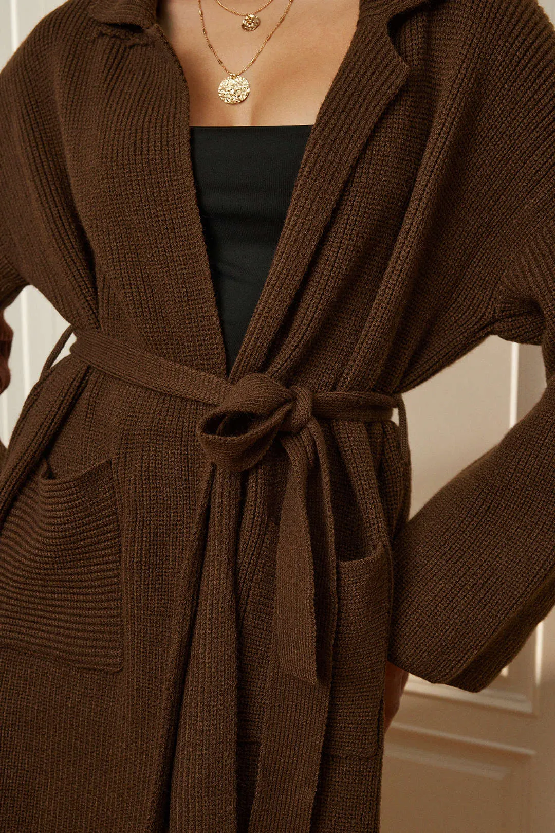 Belted Sweater Cardigan sold by Micas product image thumbnail 5