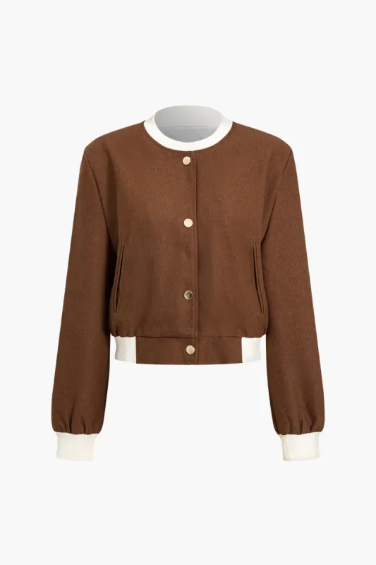 Contrast Patchwork Jacket sold by Micas