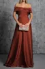 Satin Off Shoulder Twist Maxi Dress sold by Micas