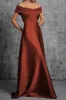 Satin Off Shoulder Twist Maxi Dress sold by Micas