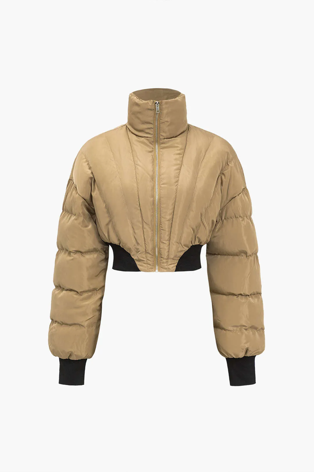 Stand Collar Crop Padded Puffer sold by Micas product image thumbnail 3