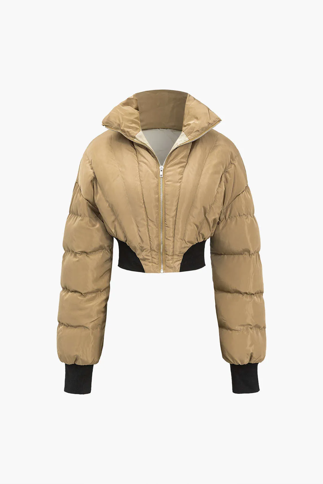 Stand Collar Crop Padded Puffer sold by Micas product image thumbnail 2