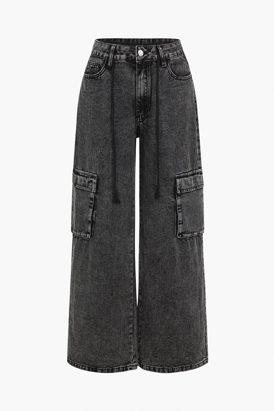 Denim høj talje lomme jeans sold by Micas