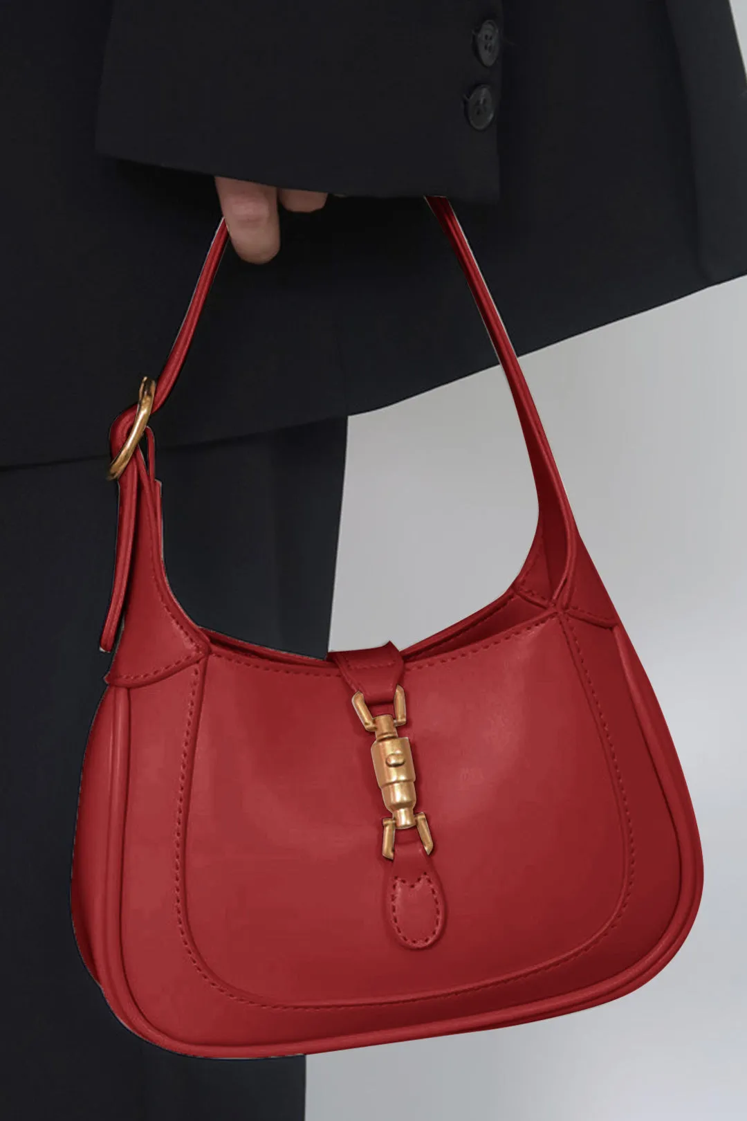 Faux Leather Shoulder Bag sold by Micas
