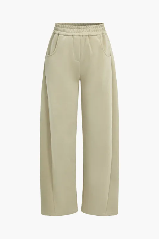 Solid Pocket Drawstring Trousers sold by Micas