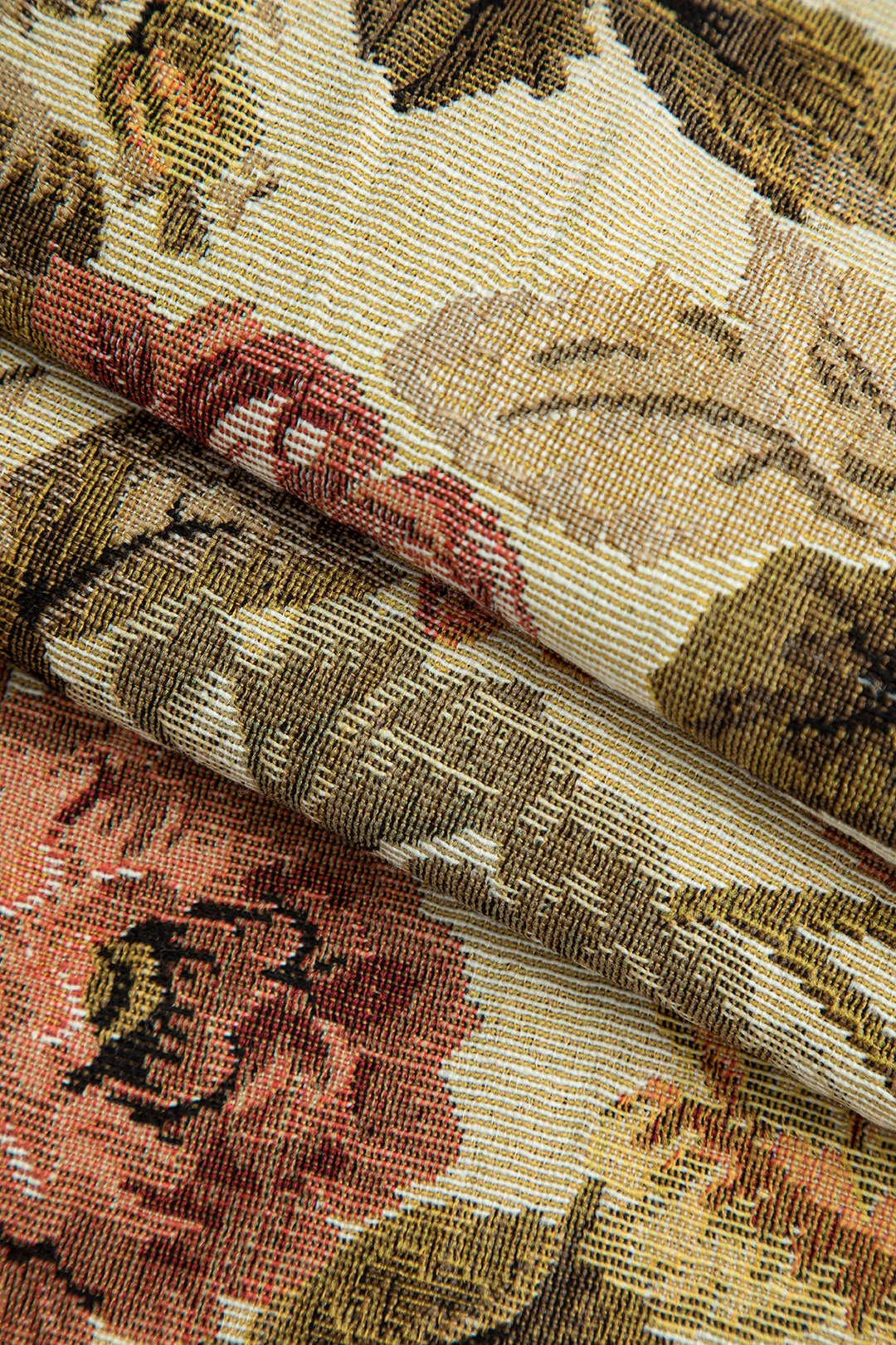 Floral Jacquard Fringe Asymmetrical Skirt sold by Micas product image thumbnail 4